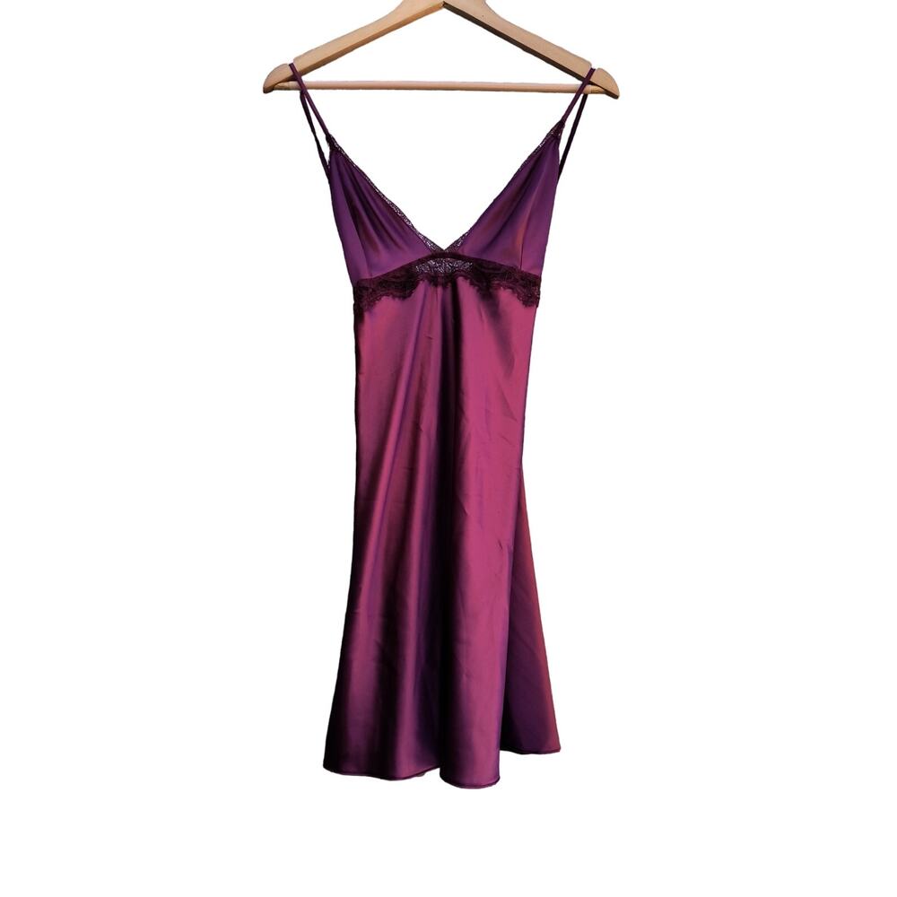 Victoria Secret plum colored size xlarge satin night gown